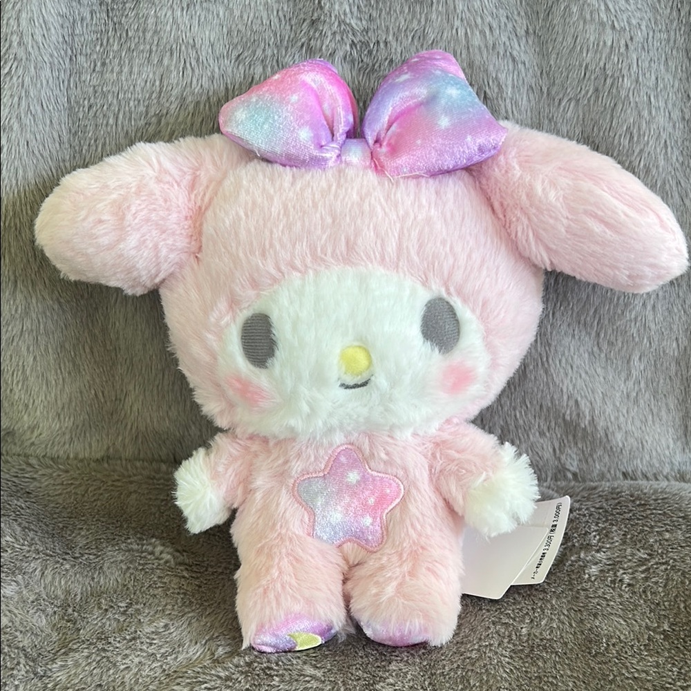 Sanrio Pink Moon & Star My Melody Stuffed Animal Plush 8”